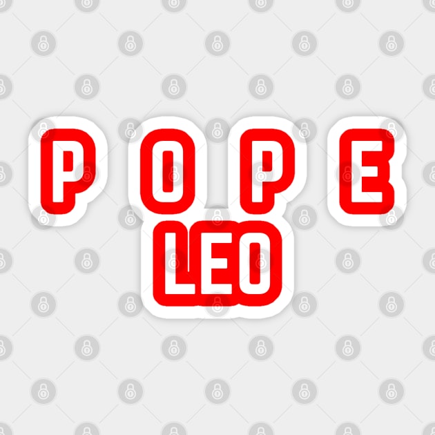 Pope-Leo-XIV Sticker by Creatifly Graphic Tees